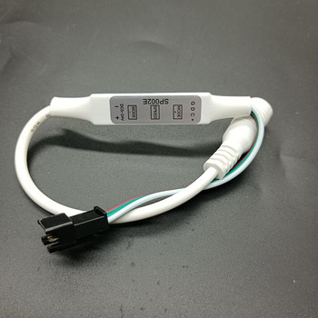 WS2812B WS2811 RGB Led Strip Controller USB/3Pin Snap-in JST Connector Mini 3 Keys for Pixel Light DC5V-24V