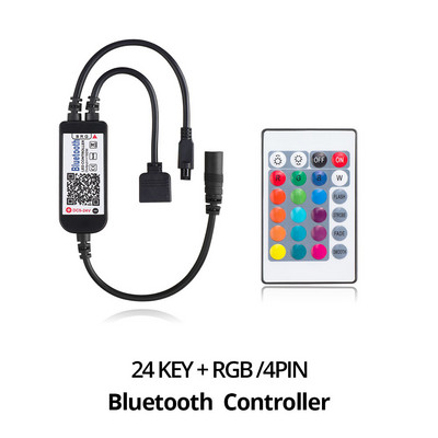 RGB RGBW Bluetooth LED vezérlő USB / 24 gombos / 40 gombos IR távirányító / APP vezérlés RGB / RGBW / RGBWW LED szalagfényhez