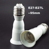 95mm E27 la E27 Socket LED Bec Suport bază lampă Convertor cu șurub Extensiune Extensie adaptor Convertor