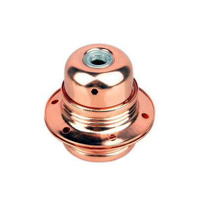 Σιδερένιο κεραμικό σιδερένιο κάλυμμα βάσης με πρίζα κεραμικής και πορσελάνης E27 βάση φωτιστικού με σκίαστρο με βάση 3 οπών