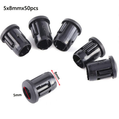 5-50 τμχ Μαύρο Πλαστικό 3mm 5mm 8mm 10mm Λάμπα LED Δίοδος Βάση Μαύρο κλιπ Bezel Socket Βάση Χρήσιμη βάση LED Διόδου Μαύρο κλιπ