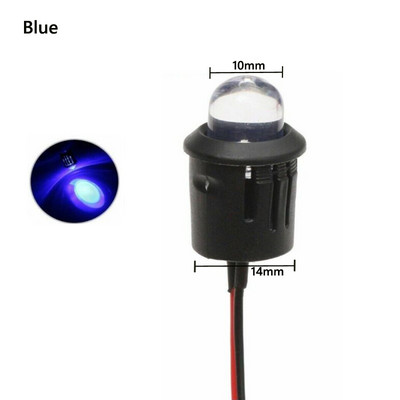 5-50 τμχ Μαύρο Πλαστικό 3mm 5mm 8mm 10mm Λάμπα LED Δίοδος Βάση Μαύρο κλιπ Bezel Socket Βάση Χρήσιμη βάση LED Διόδου Μαύρο κλιπ