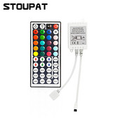 Controler LED RGB 44 de taste Telecomandă fără fir cu 4 pini IR pentru DC5-24V RGB 3528 5050 Flexibil LED bandă de lumină Dimmer acasă