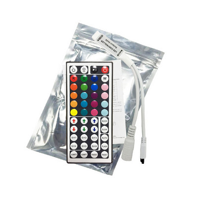 Controler LED RGB 44 de taste Telecomandă fără fir cu 4 pini IR pentru DC5-24V RGB 3528 5050 Flexibil LED bandă de lumină Dimmer acasă