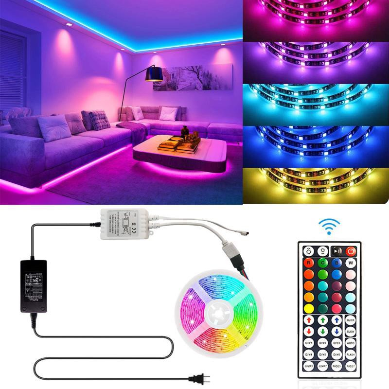 Controler LED RGB 44 de taste Telecomandă fără fir cu 4 pini IR pentru DC5-24V RGB 3528 5050 Flexibil LED bandă de lumină Dimmer acasă