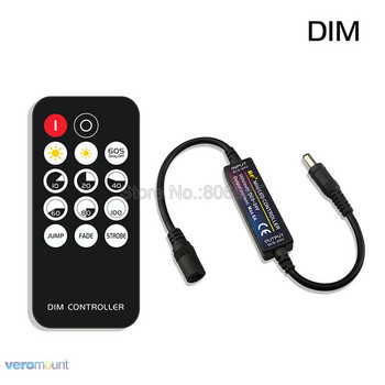 RF14 17 21 28 Key Mini LED Light Strip Controller για 5050 DIM RGB RGBW RGBCCT 4pin 5pin 6pin LED Lights Tape Controller DC5-24V