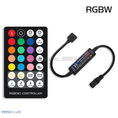 RF14 17 21 28 Key Mini LED Light Strip Controller για 5050 DIM RGB RGBW RGBCCT 4pin 5pin 6pin LED Lights Tape Controller DC5-24V