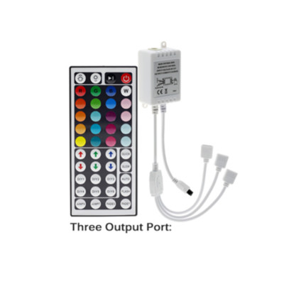 RGB kontrolieris 12V reostata kontrolieris LED sloksne 44 taustiņu LED tālvadības IR universāls 4 kontaktu savienotājs 5050 elastīgai gaismas lentei rgb