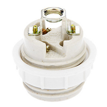 Направи си сам керамичен държач за лампа Douille E27 110v-220v Монтаж E27 цокъл държач на крушка Основа за осветление
