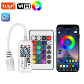 Magic Home 24Key Rgb Tuya 5-24V Wifi RGB Led Tape Wireless Remote Controller Smart Home Alexa Google Home Led Lights Strip 5050