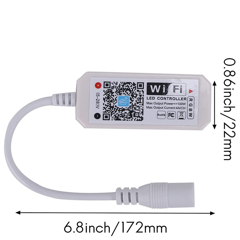 Magic Home 24Key Rgb Tuya 5-24V Wifi RGB Led Tape Wireless Remote Controller Smart Home Alexa Google Home Led Lights Strip 5050