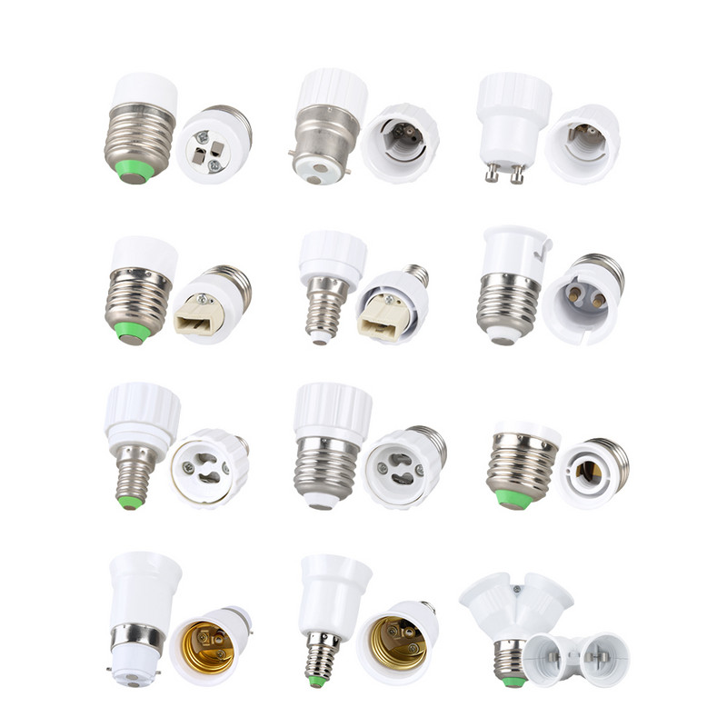 E14 E12 E27 Accesorii pentru bază de lămpi GU10 G9 B22 MR16 Adaptor pentru soclu pentru bec Accesorii pentru convertizor de uz casnic Suport lampă