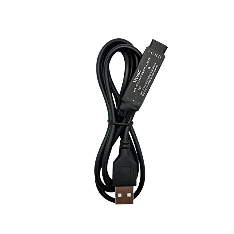 20 klavišų muzikos Rgb valdiklis USB valdiklis DC 5 V Rgb LED juostelės lemputės Integruotas MIC Muzikos sinchronizavimas Išmanusis valdiklis LED lempučių juostos