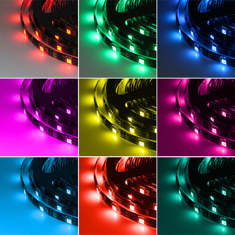 20 klavišų muzikos Rgb valdiklis USB valdiklis DC 5 V Rgb LED juostelės lemputės Integruotas MIC Muzikos sinchronizavimas Išmanusis valdiklis LED lempučių juostos
