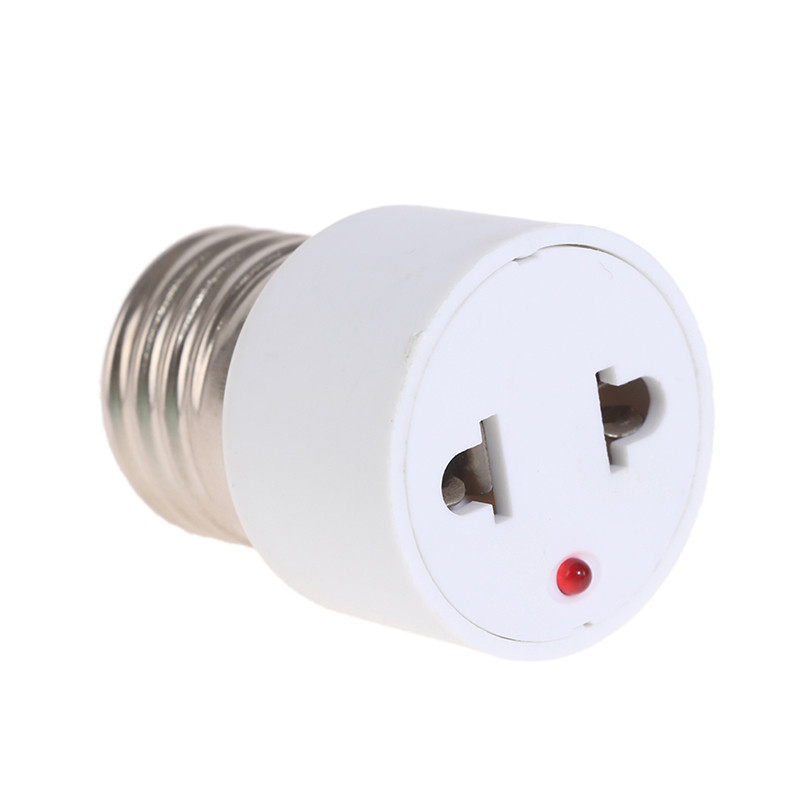 220V E27 ABS valge pistiku tarvikud USA/EL pistikupesa kruviga pirni aluse adapter lambipesa valgustusseadme lamp 2 auguga pesa.