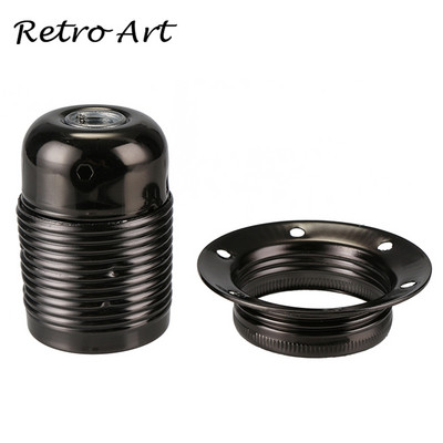 Metallist lambihoidja E27 kruviga lambialuse valguse pesa