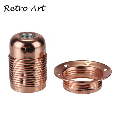 Metallist lambihoidja E27 kruviga lambialuse valguse pesa