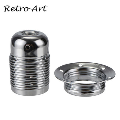 Metallist lambihoidja E27 kruviga lambialuse valguse pesa