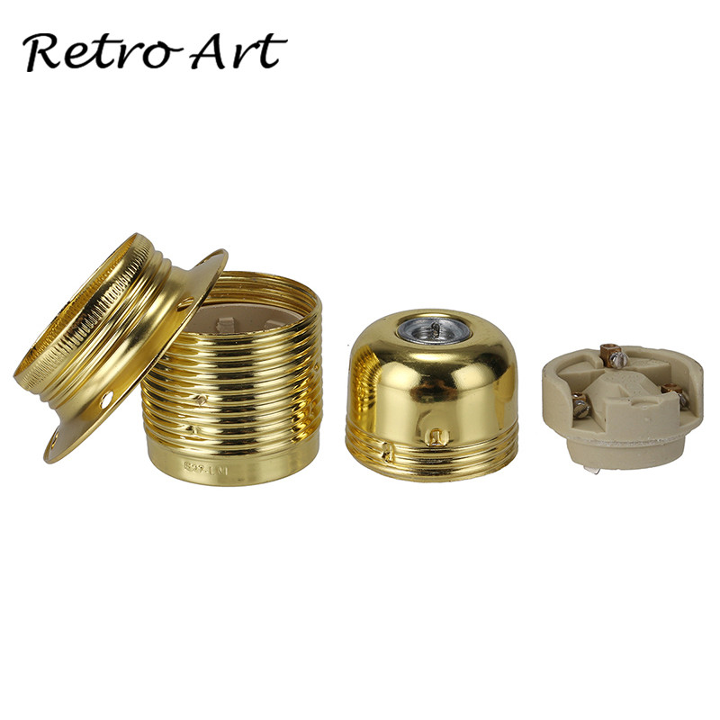 Metallist lambihoidja E27 kruviga lambialuse valguse pesa