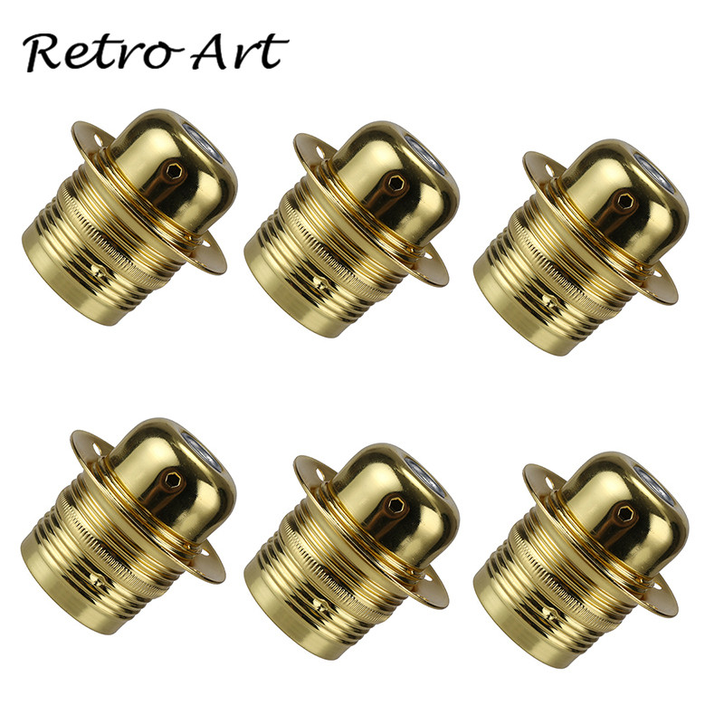 Metallist lambihoidja E27 kruviga lambialuse valguse pesa