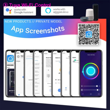 Smart Life LED Wifi RGB Controller για LED Strip Light Συμβατό Alexa Google Home Υπέρυθρες LED Neon RGB Controller
