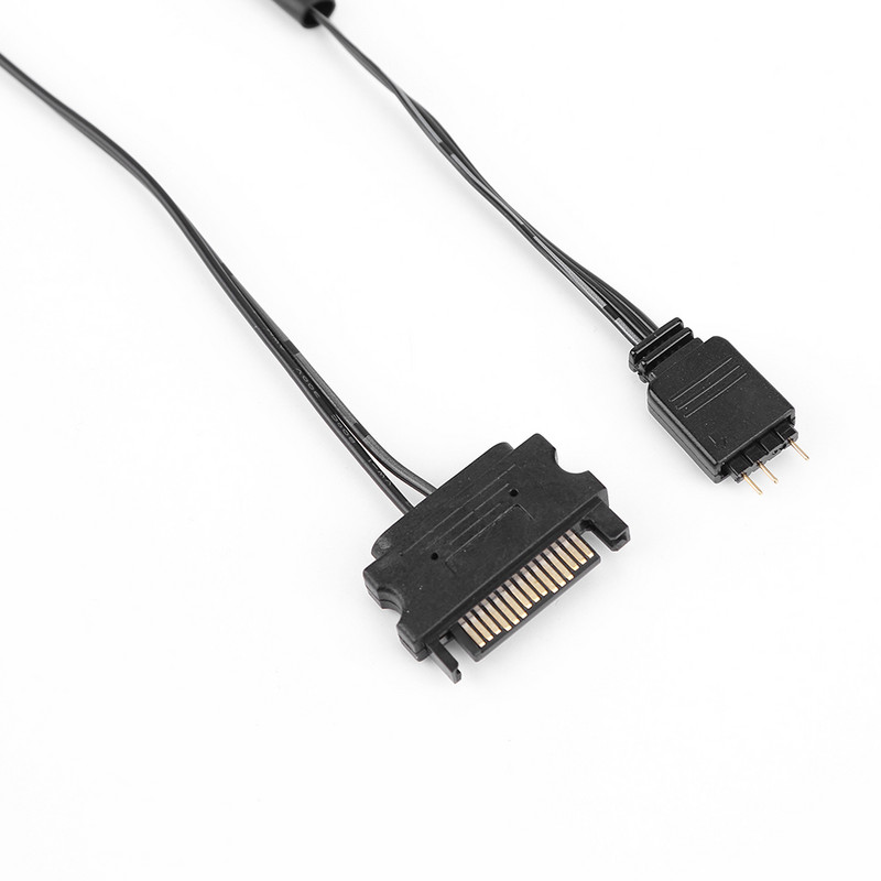 Τηλεχειριστήριο 5V RF Τηλεχειριστήριο με μπαταρία 2,4G RGB Λωρίδα LED Τηλεχειριστήριο 17 Κλειδιά Αξεσουάρ 3 Pin To SATA 4Pin για θήκη υπολογιστή