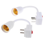 Nástenná pätica E27, flexibilný držiak na lampu, konvertor objímky, americká zástrčka, zapnutie/vypnutie, adaptér pre knižné svetlo, príslušenstvo