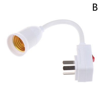 Nástenná pätica E27, flexibilný držiak na lampu, konvertor objímky, americká zástrčka, zapnutie/vypnutie, adaptér pre knižné svetlo, príslušenstvo