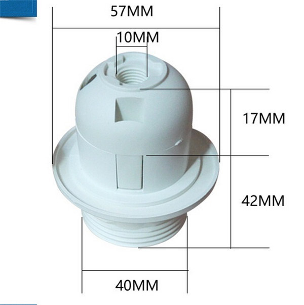 Βάση E27 πλαστική θήκη λυχνίας τύπου κλιπ E27 λαμπτήρας με νήμα E27 λαμπτήρας με ημίκλειση πλήρης βάση σπειρώματος e27