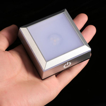 Τετράγωνη βάση φωτός LED με διακόπτη ευαίσθητης αφής για κοσμήματα Ακρυλικό γλυπτό από γυαλί από κρύσταλλο γυαλί τρισδιάστατο κρυστάλλινο άγαλμα