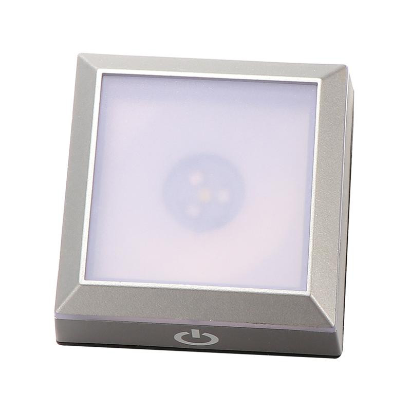 Suport pătrat cu bază de lumină LED cu comutator tactil sensibil pentru bijuterii Sticlă de artă acrilică Sculptură din sticlă de cristal Statuie de cristal 3D