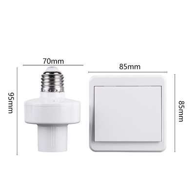 Juhtmeta kaugjuhtimispult E27 valgustipesaga lambipesa LED-pirnide vahetus, pistikupesa valgustustarvikud