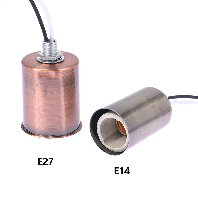 E27 E14 Κεραμικό βιδωτό φως βάσης φωτιστικό υποδοχή LED λαμπτήρων με νήματα Κατάλληλο για κρυστάλλινους λαμπτήρες λαμπτήρες κεριών Ευρωπαϊκές λάμπες Νέο