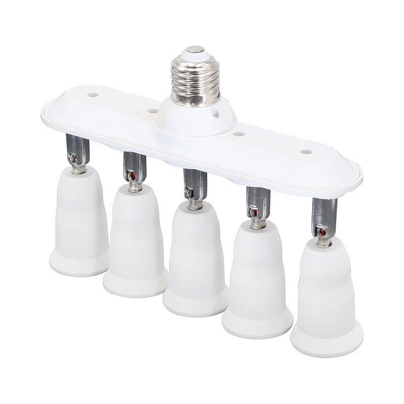 2 în 1 E27 PIR Senzor de mișcare cu infraroșu Lampă Suport bec 100-240V Adaptor priză Convertor Splitter Lumină studio