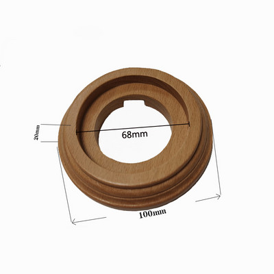 Retro jungiklio lizdas medinis pagrindas 1-3 Gang for Ceramics EU lizdas jungiklio angos skersmuo 68 mm