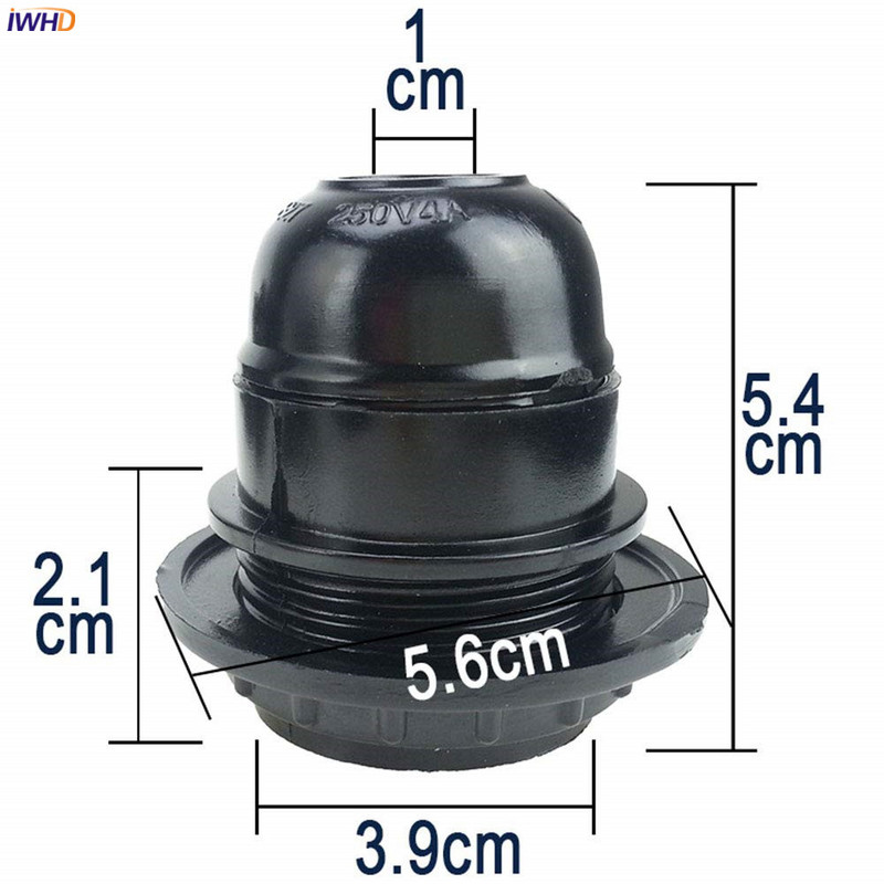 IWHD plastikust Douille Soquete E27 lambipesa aluse pesa 110V-220V Vintage Fitting E27 pistikupesaga lambipesa Portalampparas