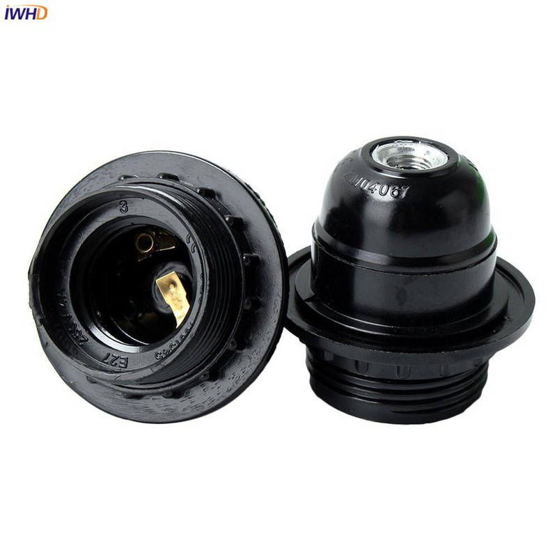 IWHD plastikust Douille Soquete E27 lambipesa aluse pesa 110V-220V Vintage Fitting E27 pistikupesaga lambipesa Portalampparas