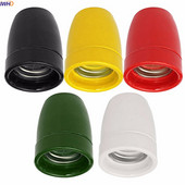IWHD Ceramics E26/E27 Socket Bec Suport Industrial Retro Vintage Edison Lamp Suport E27 Fitting Base Lampholder CE UL