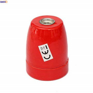 IWHD Ceramics E26/E27 Socket Bec Suport Industrial Retro Vintage Edison Lamp Suport E27 Fitting Base Lampholder CE UL