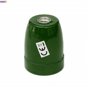 IWHD Ceramics E26/E27 Socket Bec Suport Industrial Retro Vintage Edison Lamp Suport E27 Fitting Base Lampholder CE UL