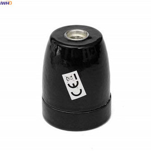 IWHD Ceramics E26/E27 Socket Bec Suport Industrial Retro Vintage Edison Lamp Suport E27 Fitting Base Lampholder CE UL