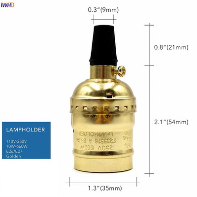 IWHD Soquete Vintage Fitting E27 Διακόπτης Αλυσίδας βάσης Λαμπτήρα Douille E27 Υποδοχή Φωτιστικού Φωτισμού Homekit UL CE