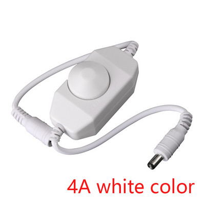 DC12-24V stmievač LED pásikov, regulátor jasu, konektor 2A 4A pre stmievanie jednofarebných LED pásikov DC12-24V