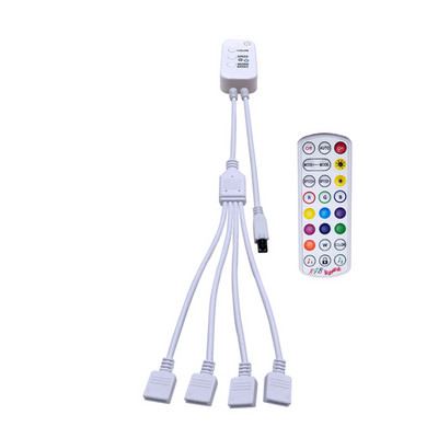 5 V 12 V 24 V LED 5050 2835 RGB kontrolleri lüliti 2 3 4 in 1 Juhtmega muusika Bluetooth kaugjuhtimispuldi lülituskaabel RGB lintvalgusti jaoks