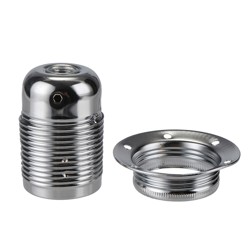 GANRILAND DIY Βάση φωτιστικού E26 E27 Υποδοχές φωτιστικών Βιομηχανικά ρετρό μεταλλικά εξαρτήματα φωτιστικών για κρεμαστό σκίαστρο φωτιστικού με δαχτυλίδι