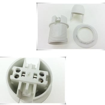 Мини винт E14 M10 електрическа крушка Основа на лампата Държач Висулка Цокъл Абажур Яка 220V 110v Черно/бяло