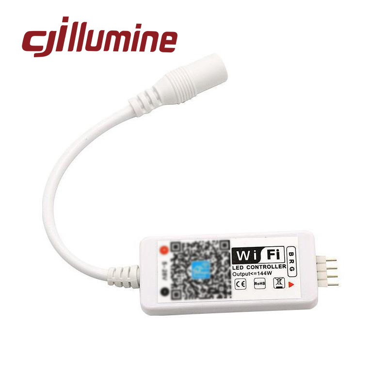 Controller WiFi RGB RGBW DC12V-24V pentru panou LED Funcție de sincronizare a luminii 16 milioane de culori Control smartphone