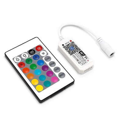 Mini controler WiFi RGB RGBW DC12V-24V pentru funcția de sincronizare a luminii panoului de bandă LED 16 milioane de culori Control smartphone