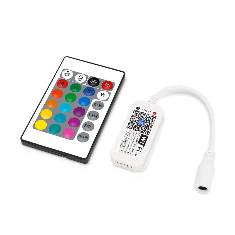 Mini controler WiFi RGB RGBW DC12V-24V pentru funcția de sincronizare a luminii panoului de bandă LED 16 milioane de culori Control smartphone