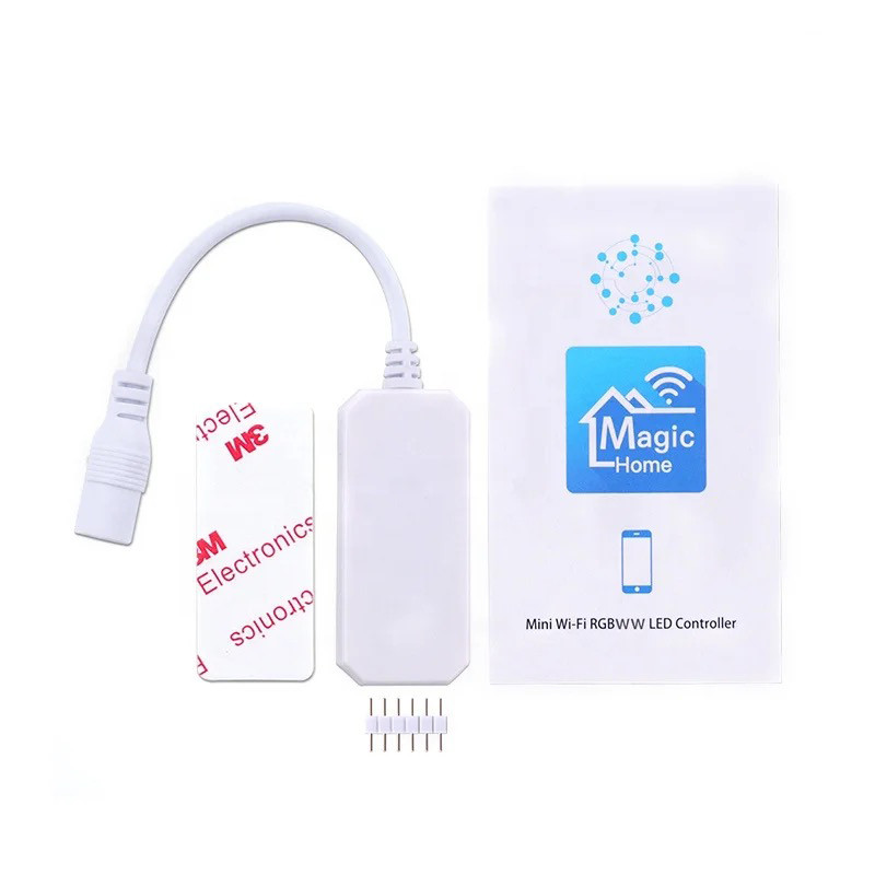 Mini controler WiFi RGB RGBW DC12V-24V pentru funcția de sincronizare a luminii panoului de bandă LED 16 milioane de culori Control smartphone